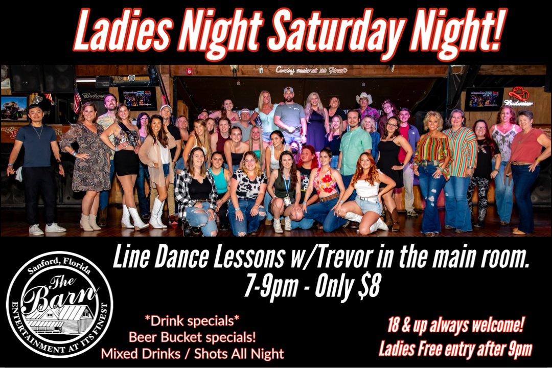 TheBarn_Sanford's tweet image. Ladies Night !! #LearnToDance
Come Join our Line Dancing Class from 7 to 9pm