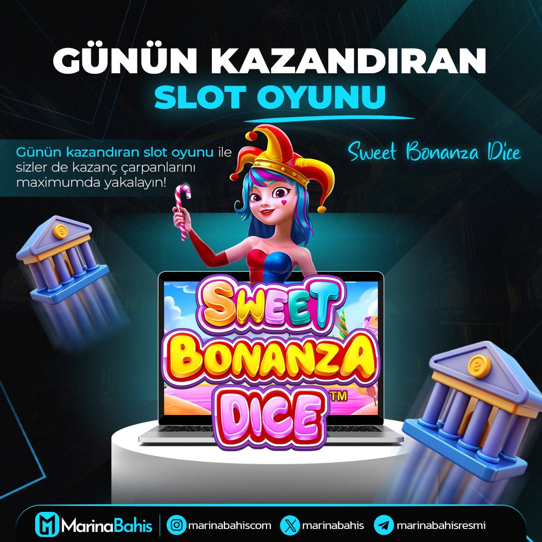 marinabahis's tweet photo. 🏆 #MARİNABAHİS İLE KAZANDIRAN #CASİNO DÜNYASI SİZLERİ BEKLİYOR!

🥇 Günün kazandıran #slot oyunu #SWEETBONANZADICE oyunumuz ile sizler de maximum kazancı yakalayın!

💎 https://t.co/EGu28Rd9bd

#kesfet #marina #marinabahis #marinabet #marinabahisgiris #marinabahiscom #freespin https://t.co/cnjo1FGH3A