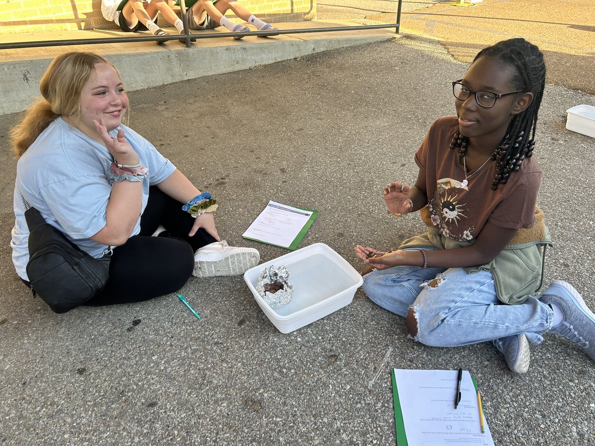 MissDickison's tweet photo. This week, we practiced the problem-solving process with our penny boat activity! Nothing like getting outside the classroom once in a while. 💙⚔️💛 https://t.co/6TfbpAzrWR