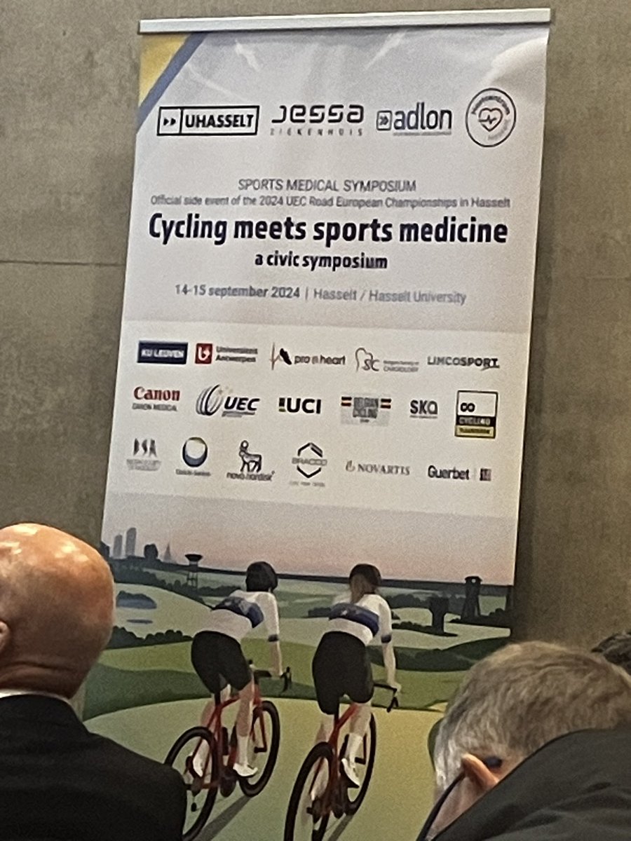 Cycling meets sports medicine symposium in Hasselt during the UCI euc cycling! <a href="/uhasselt/">Universiteit Hasselt</a> <a href="/UCI_cycling/">UCI</a> <a href="/HartcentrumH/">Heart Centre Hasselt</a> <a href="/JessaZiekenhuis/">Jessa Ziekenhuis</a>