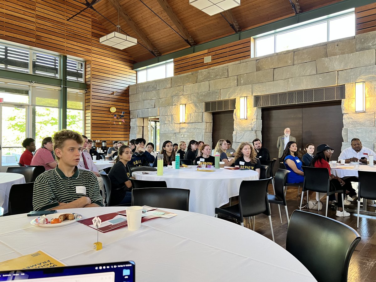 depauwprindle's tweet photo. .@APPEEthics Executive Director Kristen Fuhs Wells kicks off our first collaborative undergraduate conference, Strategic Decision-Making and Ethical Leadership. #EthicsEverywhere https://t.co/H6vcSHp2q3