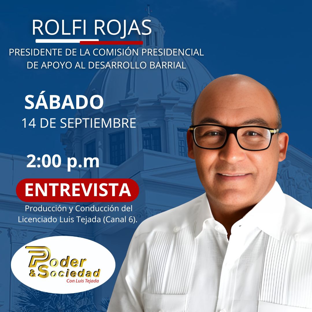 Mariatejeda06's tweet photo. @Mariatejeda06 No te pierdas, hoy sábado 14 de septiembre el programa Poder &amp; Sociedad a las 2:00 p.m. por el canal 6. https://t.co/1JDsh0XIxr