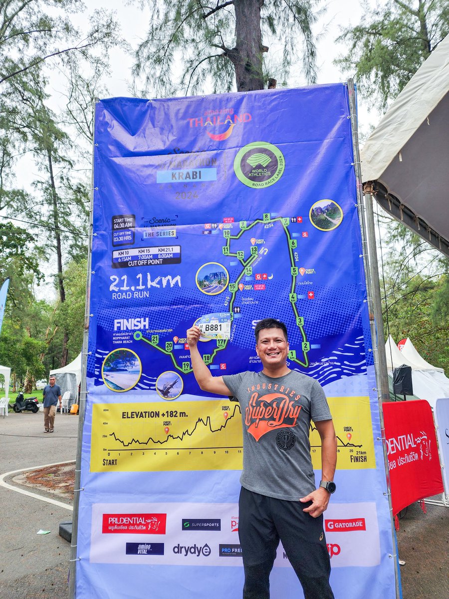 NinjaTooK's tweet photo. 🏃 ไปกันต่อวันพรุ่งนี้  นานๆทีจะมาล่องใต้ 
😉 ถ้าเจอก็ทักทายกันด้วยน้าาาาา

#SCENICMARATHON
#SCENICMARATHONSERIES2024 
#SCENICHALFMARATHONKRABI2024
#SCENICROUTE 
#RUNHORIZON
#RUNROMANTIC
#SCENICKRABI
#tookkyrun https://t.co/vML3Ntpv9P