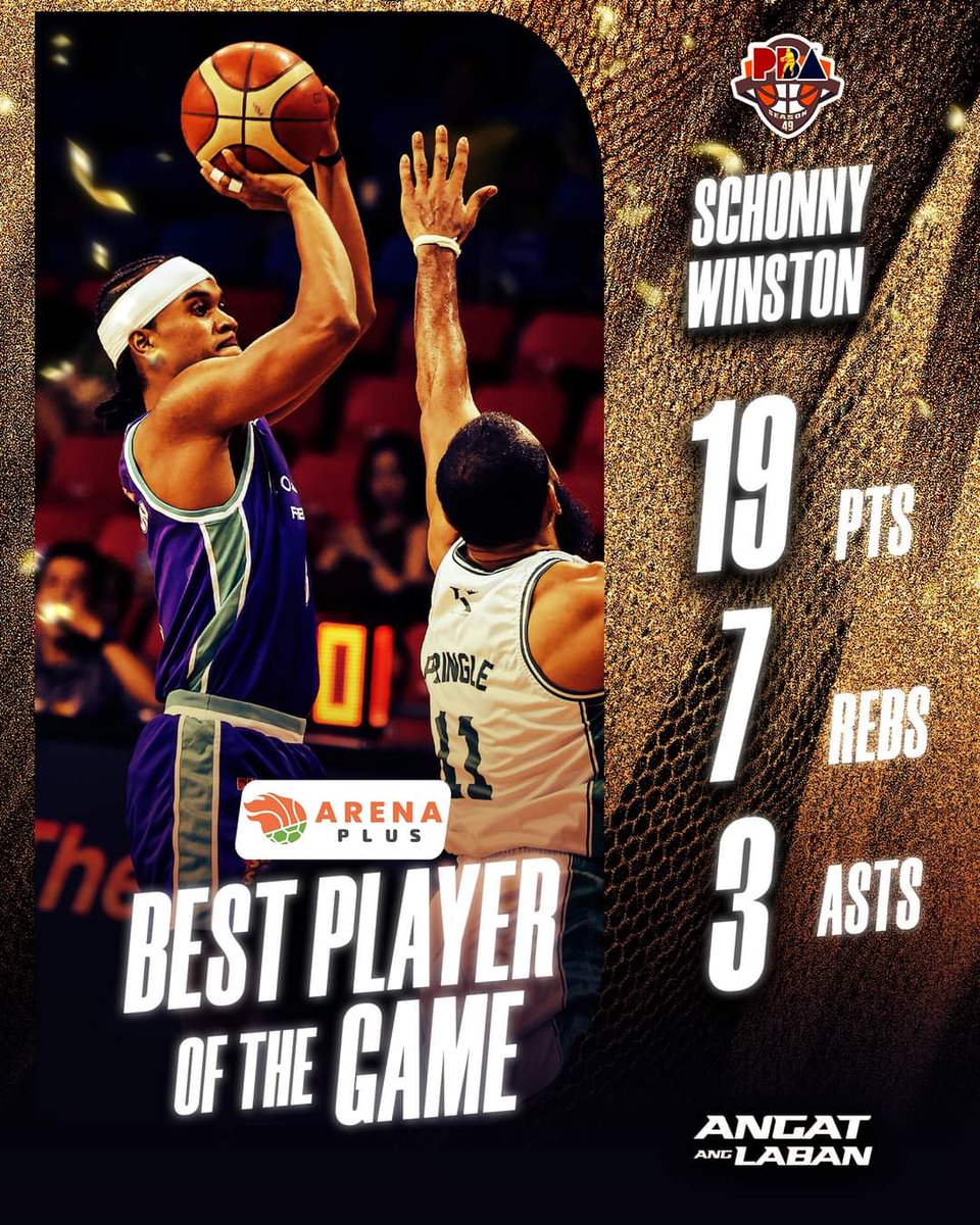 Schonny Winston is the Arena Plus BPG. 

#PBAAngatAngLaban #PBAS49GovsCupCONvsTER