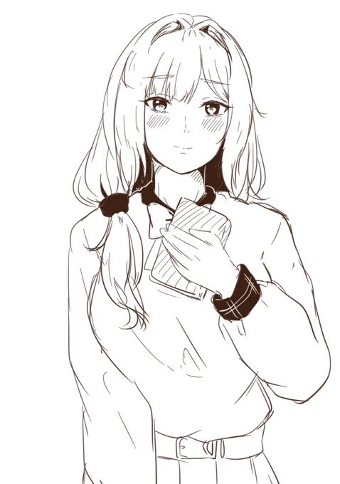 NIKKEのアンジェリーナさんを描いたリアル寄りな絵柄の練習 
