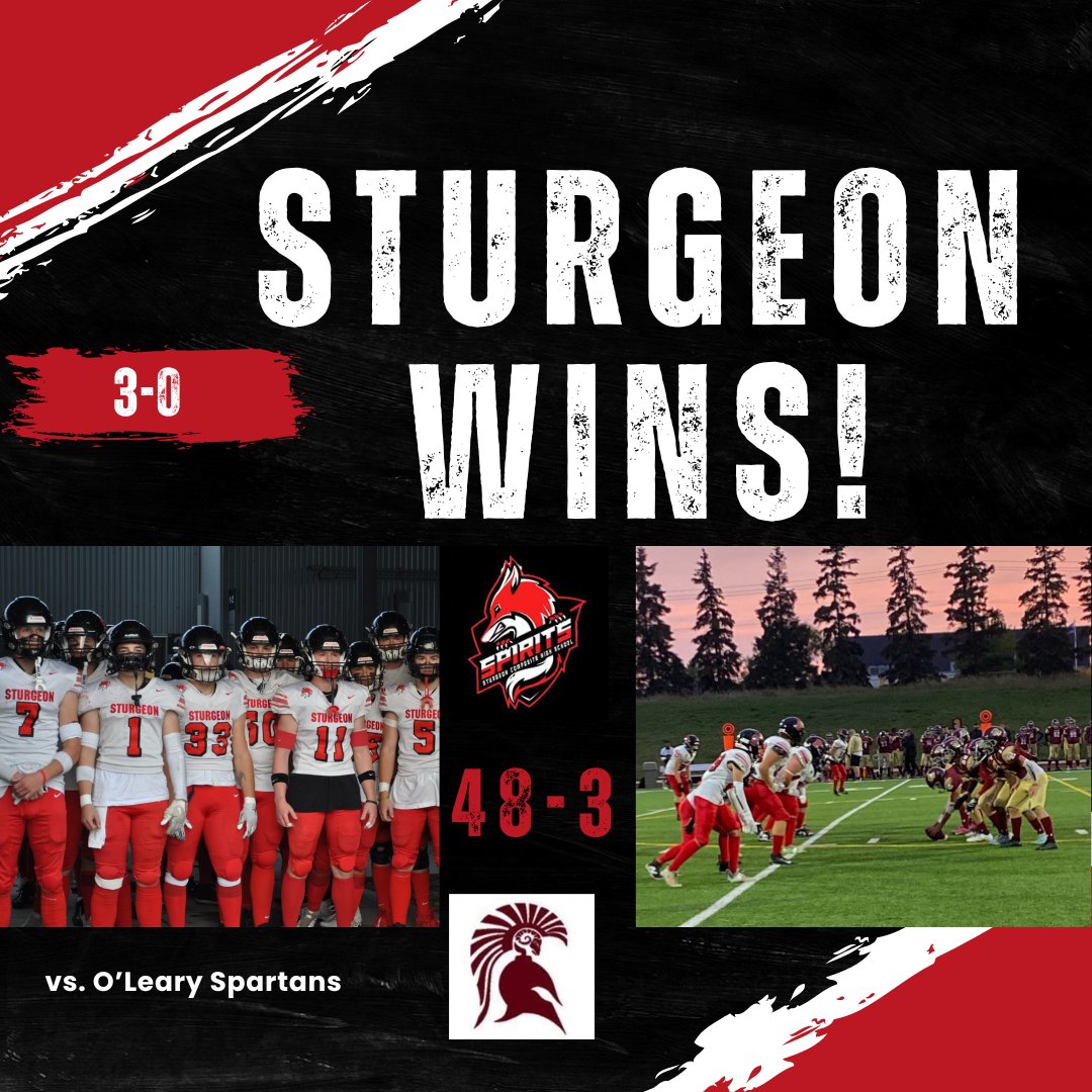 SturgeonFootba1's tweet photo. Another big win for @SturgeonFootba1  ! The Spirits remain undefeated in 2024 ! Congrats to Tanner McBride on setting new Sturgeon single game record with 295 yards rushing and 5 Touchdowns in one half! https://t.co/l8z5oMiACU