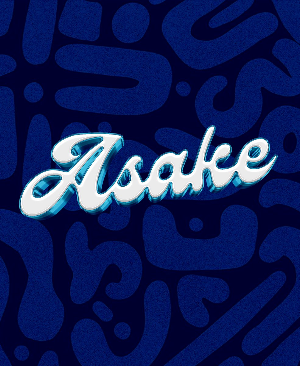 daniel____aj's tweet photo. ‘Asake’ typography design 🌸🛞 https://t.co/s0U3241hAd