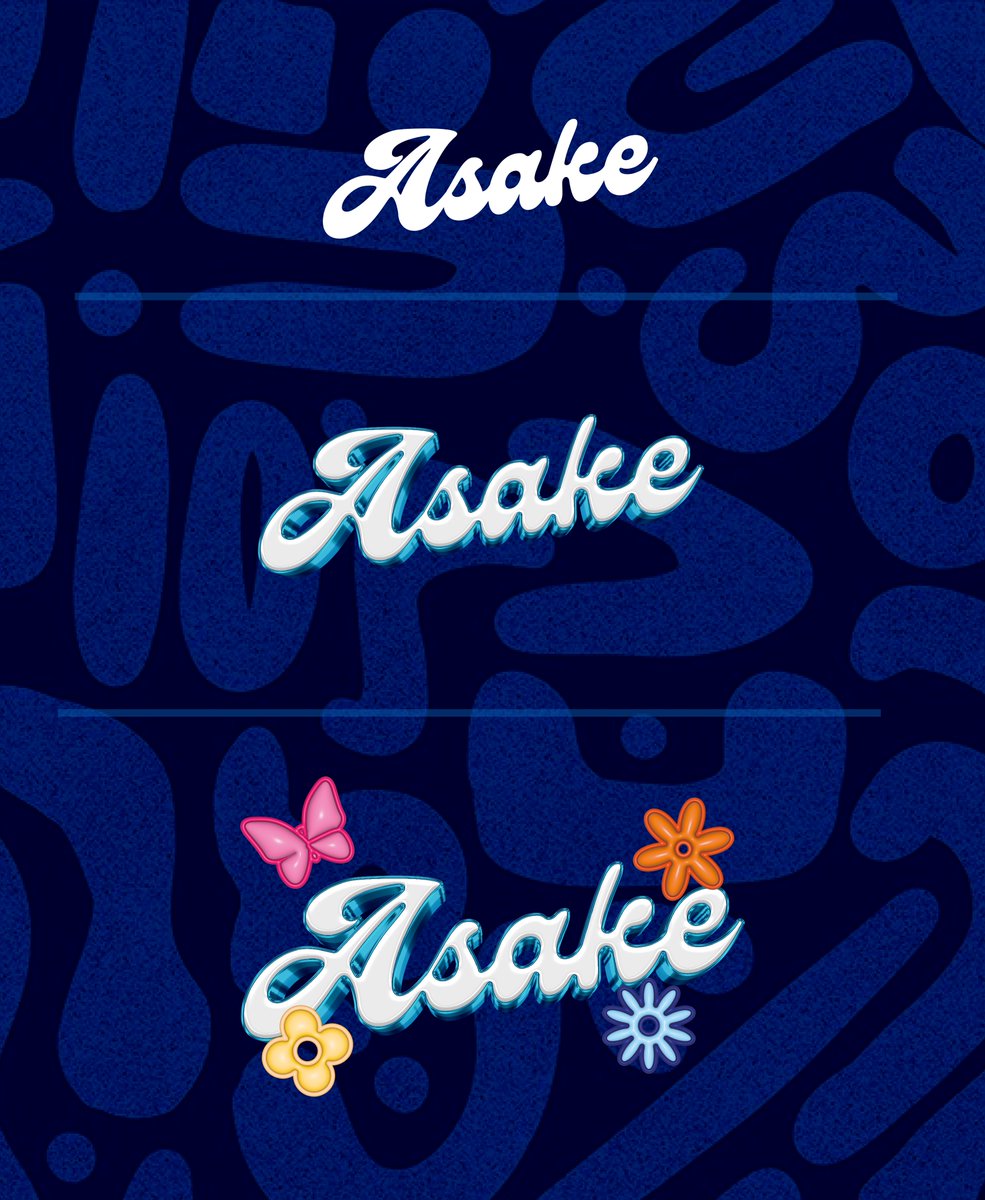 daniel____aj's tweet photo. ‘Asake’ typography design 🌸🛞 https://t.co/s0U3241hAd