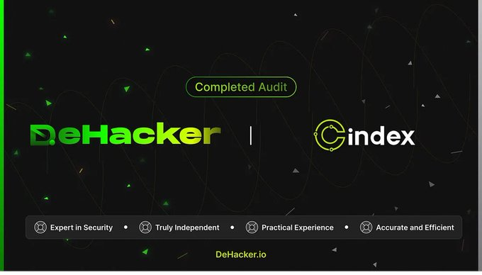 EcoPR98's tweet image. 🛡️ @DeHackerio has successfully completed a security audit for @CindexFinance .

🌟 #Cindex is a unified crypto asset hub, bridging public chains and TradeFi/DApps, equips traditional asset management with trustless, immutable, and transparent.