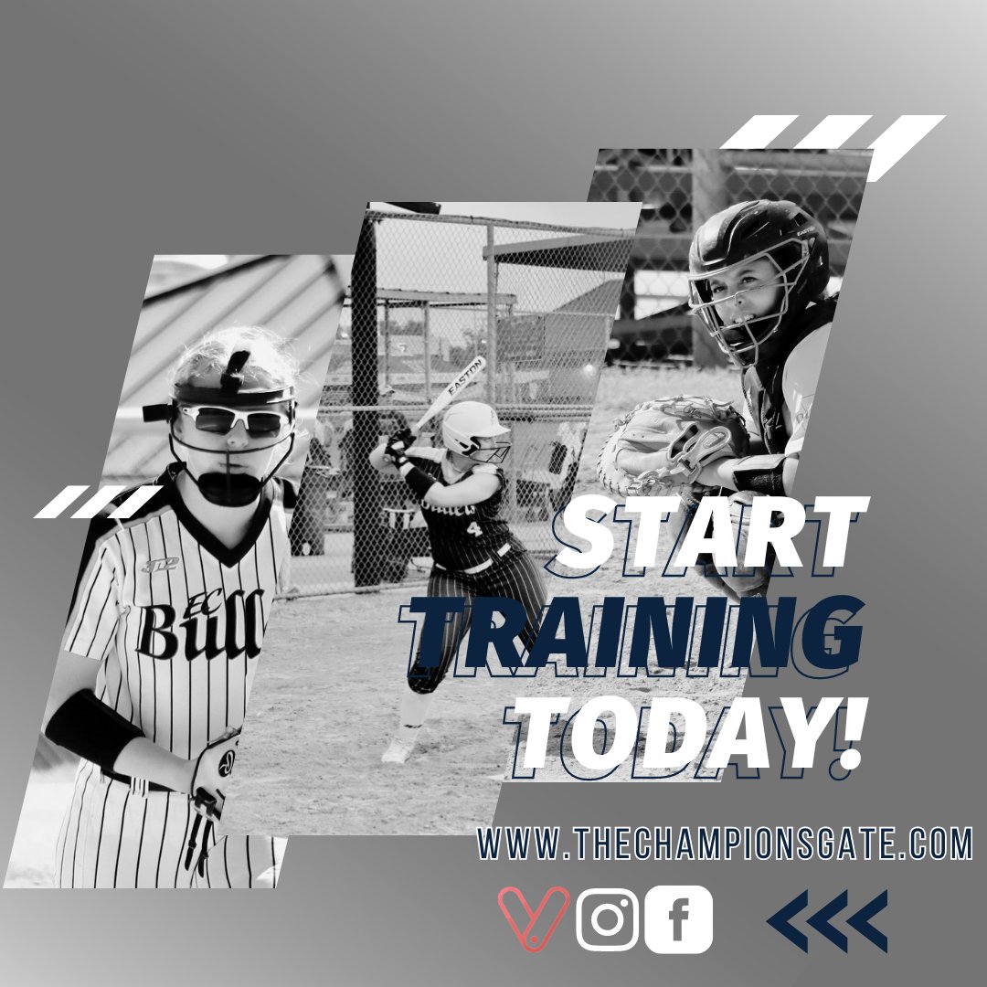 Unleash your potential at Champions Gate! ⚾️🥎 Sign up for our expert-led baseball and softball lessons and transform your game this season. Whether you’re a beginner or looking to refine your skills, we’ve got you covered! Book today! 🌟  #Baseball #Softball #TrainingExcellence