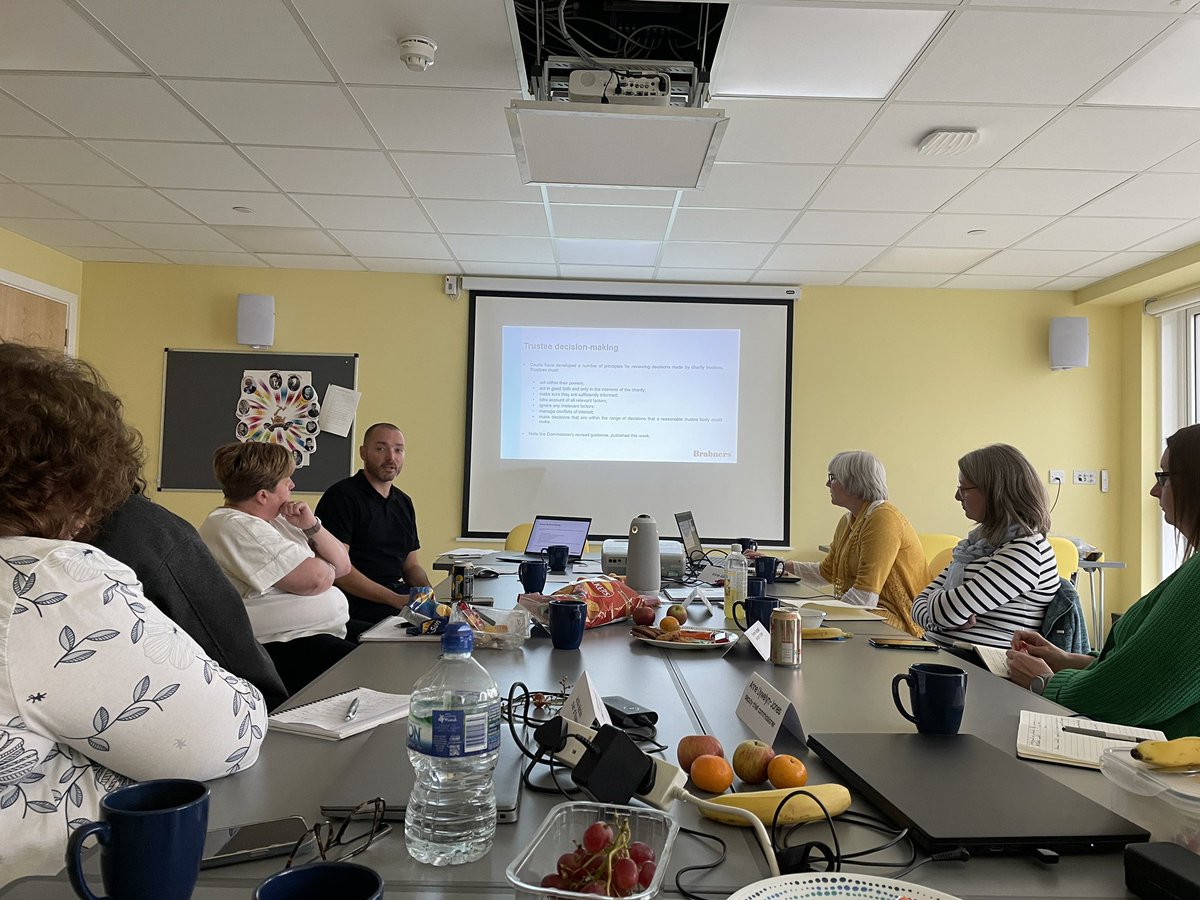 We were joined today by Graeme <a href="/BrabnersLLP/">Brabners</a> to deliver trustee training to our new board <a href="/GirlguidingMids/">Girlguiding Midlands</a>. Interesting and informative session to finish our trustee board