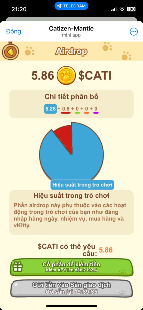 lepom0102's tweet photo. Cheat Airdrop #Cati của bạn nào 😂
Mình chơi cực ít và không tốn vốn cũng đc 1 ly trà sữa an ủi 😂😂 https://t.co/cnFVgBwD3z
