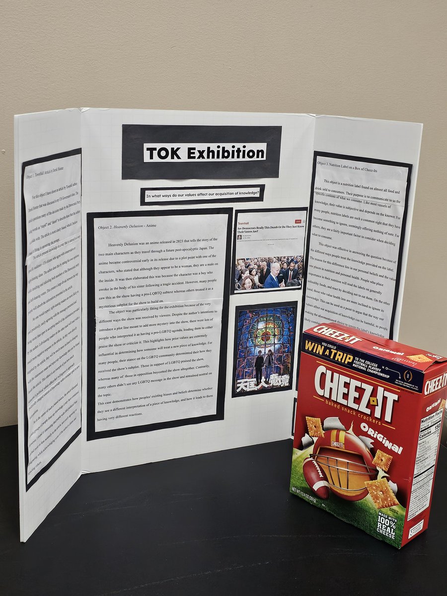 Klein Oak IB seniors at KISD Advanced Learning Summit.
Showing families a key elements of the IB program - Theory of Knowledge