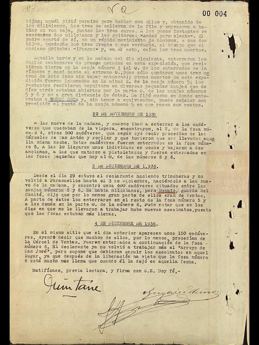 Declaración de un testigo del asesinato de Pedro Muñoz Seca en Paracuellos del Jarama. “Hasta el morir con una sonrisa en los labios. Este es el último epílogo de mi vida”

Españoles: perdonad, pero no olvidéis. 
⁦<a href="/alfonso_ussia/">Alfonso Ussía</a>⁩