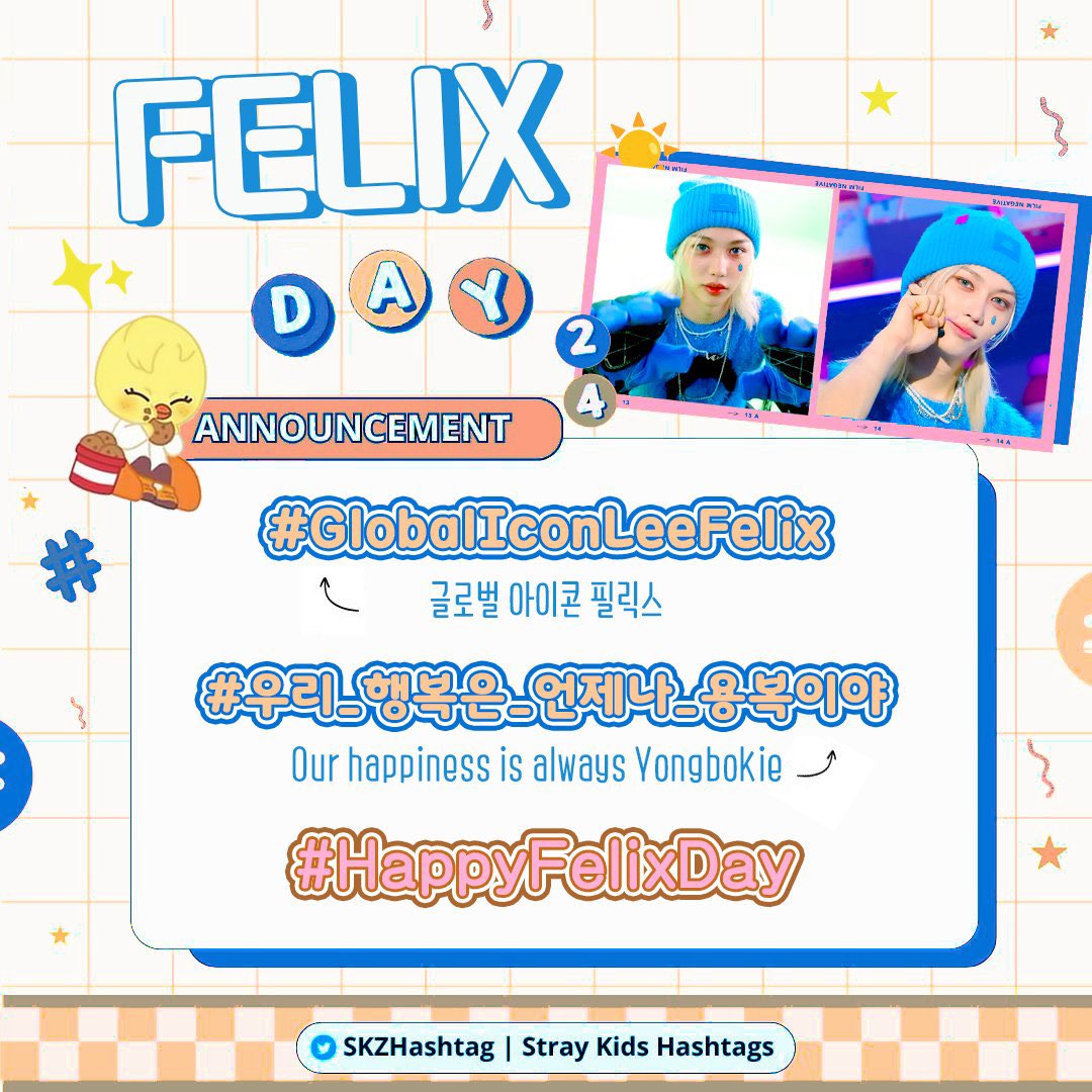 stayvillesnews's tweet image. NEWS | Here is the tagline to celebrate #FELIX’S  birthday 🩷

Let&apos;s tell him how amazing and appreciated he is. Happy birthday Felix ❤️

ULTIMATE CENTER LEE FELIX 
#GlobalIconLeeFelix
#우리_행복은_언제나_용복이야
#HappyFelixDay