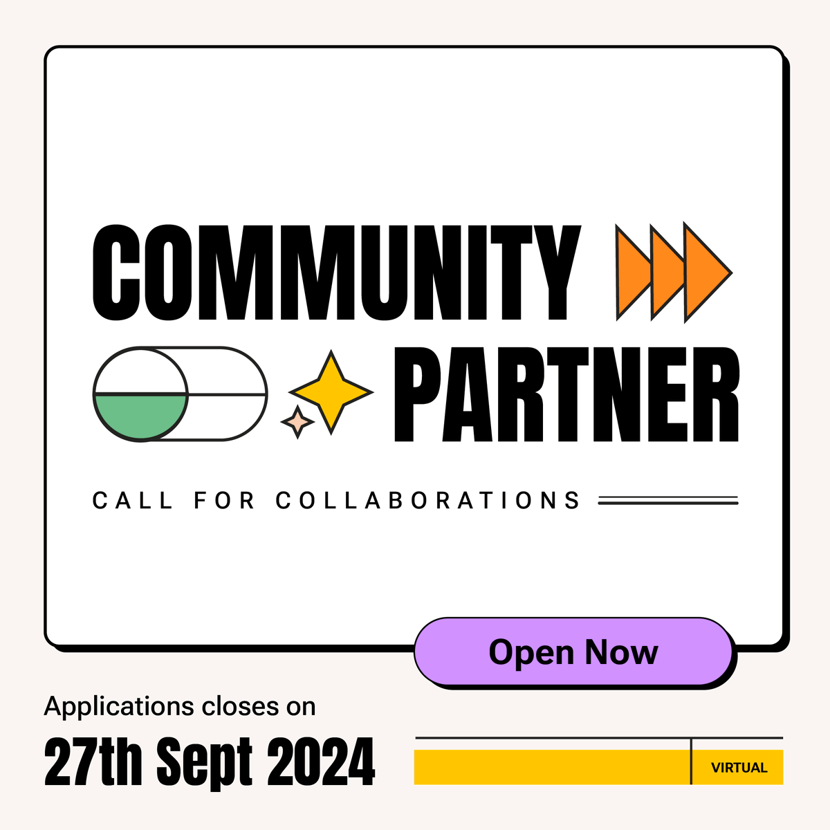 🚨 Call For Collaborations 🚨

We're teaming up with amazing communities worldwide for our global virtual hackathon! Tag some of your favorite hackathon/developer communities!✨🗺️

🔗 apply @ lu.ma/bdqzzn21 by Sept 27 📌

#HackThisFallVirtual #HackThisFall #HTFCommunity
