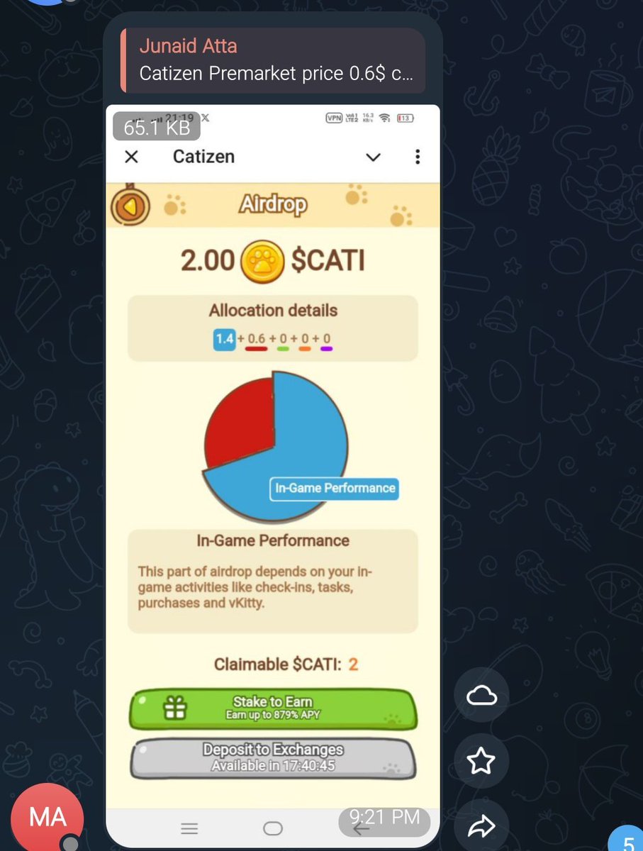 What You think? #Catizen scam or legit?
Average participants Received 2-45 $Cati 
#Catizen promise Was 43% Airdrop of Total Supply but In Reality just 15% Airdrop😐
Share Your Review In comments. Retweet &amp; Share this Post 👍🏻