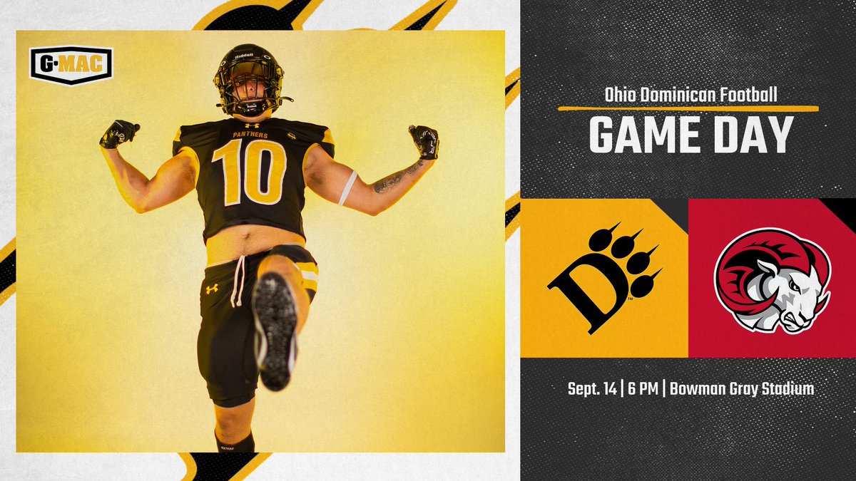 🏁 BOOGITY BOOGITY BOOGITY! 🏈

<a href="/OhioDominicanFB/">Ohio Dominican Football</a> takes on Winston-Salem State tonight! #ClawsOut

⏰: 6 PM
📍: Winston-Salem, NC - Bowman Gray Stadium
📺: bit.ly/3MKMjCQ
📻: bit.ly/3R36pM0
🎟️: bit.ly/3ZpoTuh
📊: bit.ly/3ZofjYF
📰: