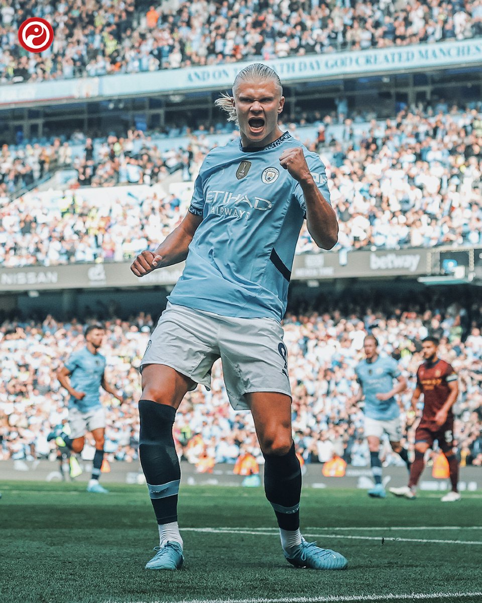 Squawka's tweet photo. Erling Haaland is the first player in Premier League history to score nine goals in the opening four games of a single season. 🤖 https://t.co/ldDlUkII4W