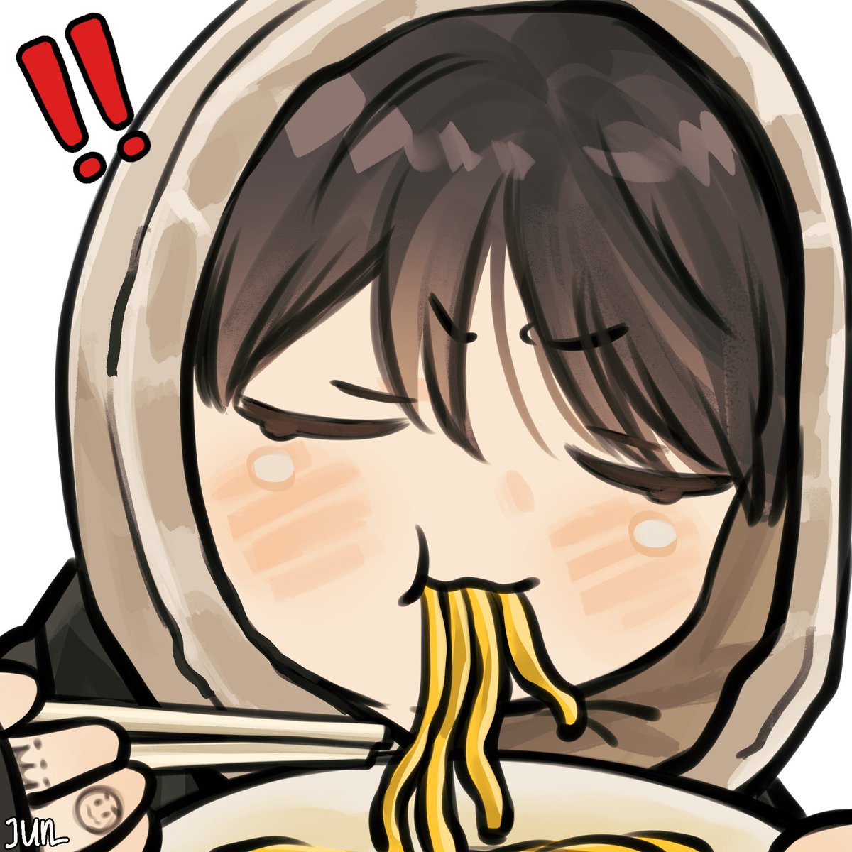 kookiechimm's tweet photo. food is sooo good!!🍜🐰🐥 https://t.co/wGdg6QAEka