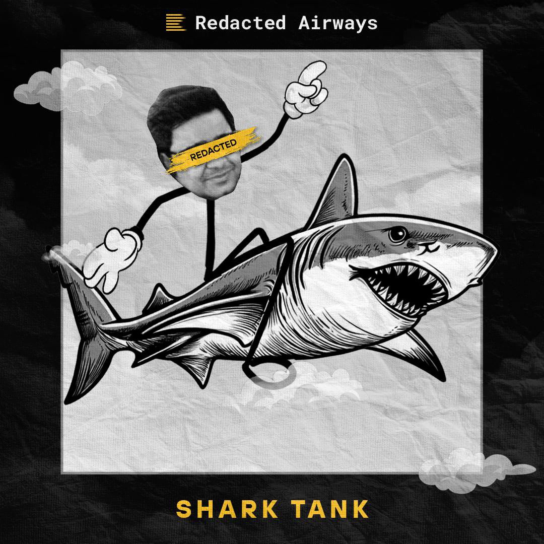Happy to be judge on first ever shark tank on the sky. 

Great to be part of portfolio company <a href="/redactedcoin/">Redacted Coin</a> of @herculesvc initiative #RedactedAirways

Looking forward to meet some great founders

Kudos to <a href="/shanicucic96/">shan</a> <a href="/Sakattacking/">Sak 🔴</a> <a href="/Kemuri_eth/">kemuri 🔴</a> and <a href="/PGgroup_/">PG</a> team
