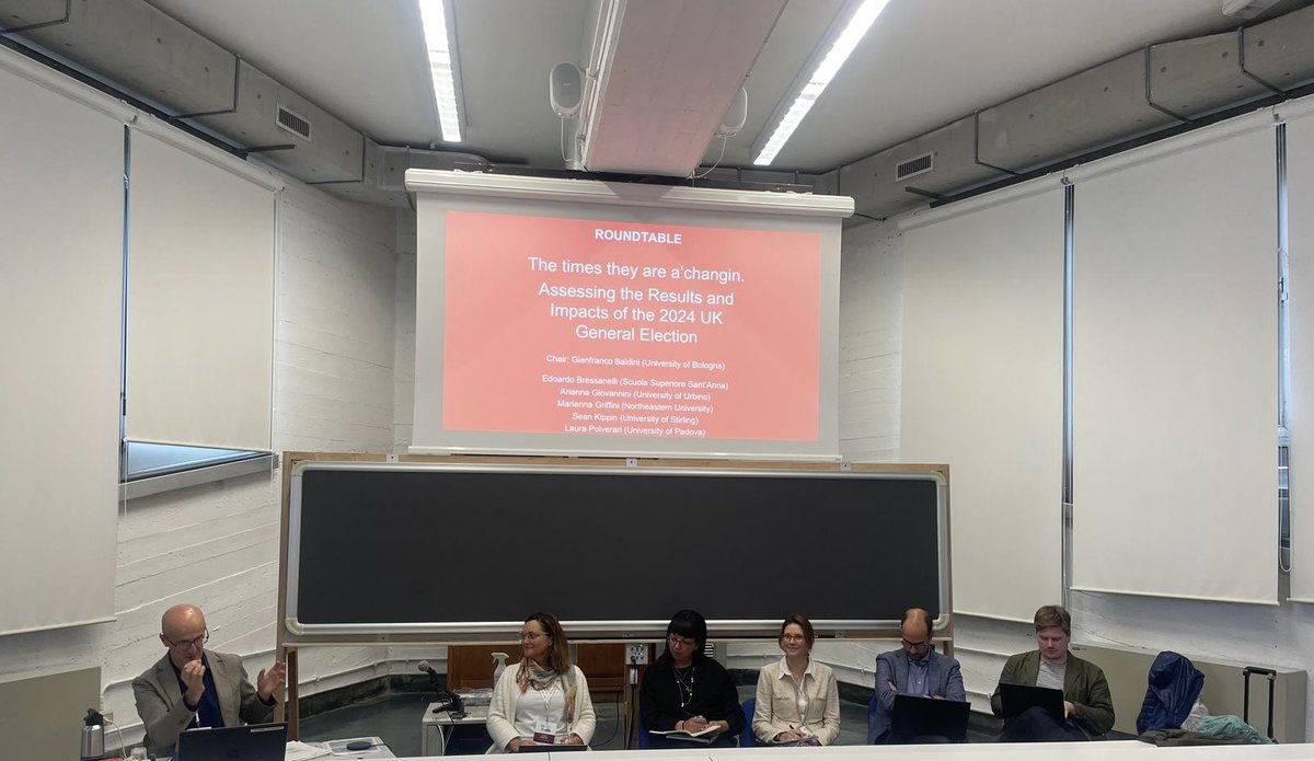 Marianna Griffini (@griffini_mari) on Twitter photo 🇬🇧🗳️Very insightful roundtable today at #Sisp2024 shedding light on the UK 2024 General elections, their legacy and wider implications, with Gianfranco Baldini, Edoardo Bressanelli, <a href="/AriannaGi/">Arianna Giovannini</a> <a href="/Laura_Polverari/">laura polverari</a> @se_kip @ hosted by <a href="/sisp__/">Società Italiana di Scienza Politica</a> in collaboration with <a href="/PSA_IPSG/">PSA Italian Politics</a> 🇬🇧🗳️Very insightful roundtable today at #Sisp2024 shedding light on the UK 2024 General elections, their legacy and wider implications, with Gianfranco Baldini, Edoardo Bressanelli, <a href="/AriannaGi/">Arianna Giovannini</a> <a href="/Laura_Polverari/">laura polverari</a> @se_kip @ hosted by <a href="/sisp__/">Società Italiana di Scienza Politica</a> in collaboration with <a href="/PSA_IPSG/">PSA Italian Politics</a>