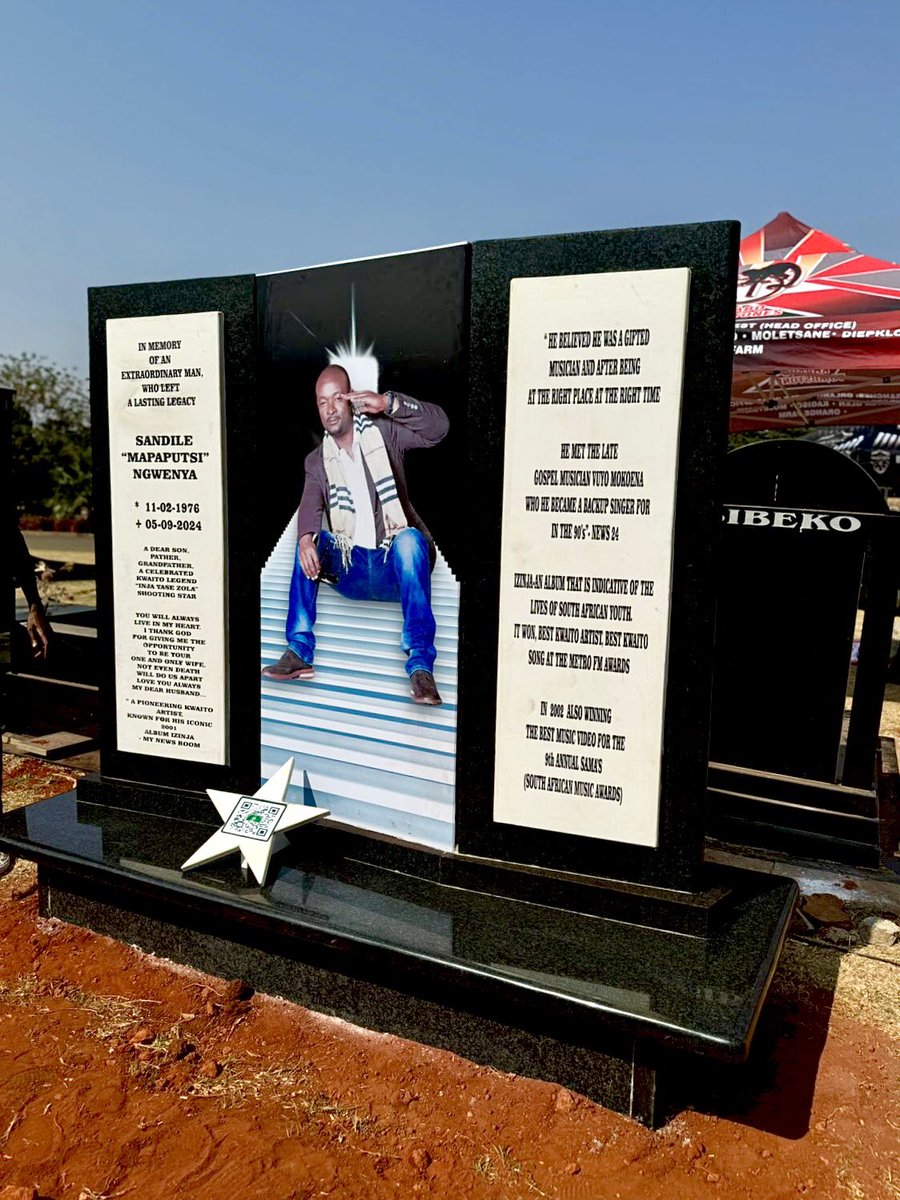 buddha_cae's tweet photo. Mapaputsi’s Tombstone Is Definitely Fitting for a Legend! 😍 BLACK STONE!
Salute Kleva

Khaabo Tombstones at it AGAIN!! 🔥🔥

#Mapaputsi #RIPMapaputsi #OnceAlways #RIPDarlingtonMichaels https://t.co/dw8A5lRXgq