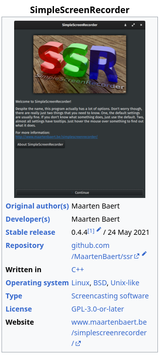 LGcommaI's tweet photo. The aptly named "SimpleScreenRecorder" is the best open-source screencast-software I have encountered so far. Warmly recommended. And despite its being aptly named, it DOES have quite a lot of useful options. Better than RecordMyDesktop, and miles ahead of Kazam.

#Linux https://t.co/O03dryMfXG