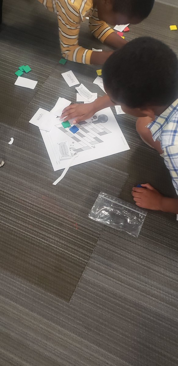 PREPRIDE's tweet image. Second-grade students enjoyed playing a game to practice spelling words.