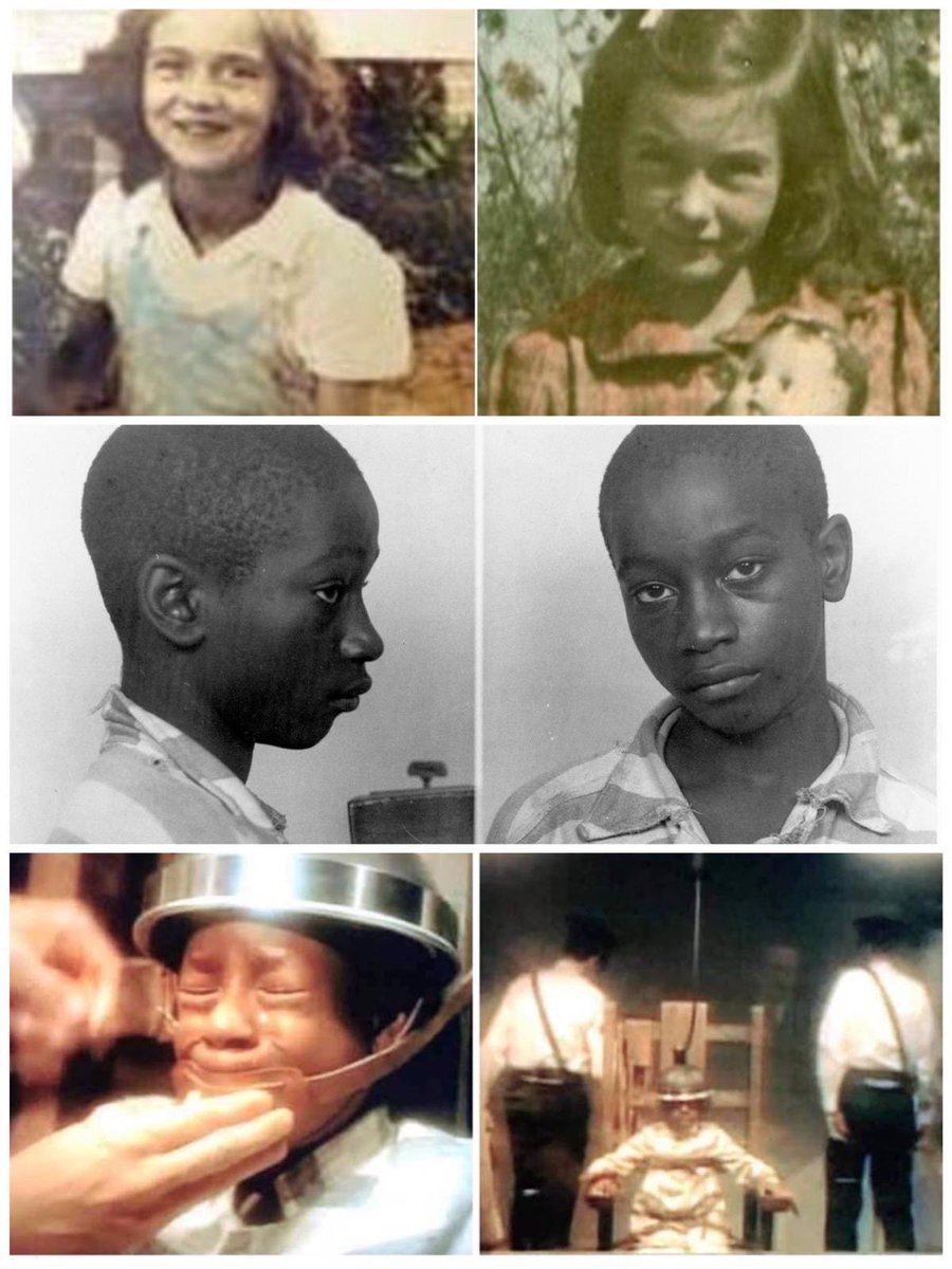 جورج ستيني👩🏿‍🦲
.
أمريكي من أصول أفريقية، يبلغ من العمر 14 عاما. تم إعدامه بواسطة الكرسي الكهربائي عام 1944، وذلك بعد أن تمت إدانته ظلما بقتل فتاتين من بيض البشرة تتراوح أعمارهن ما بين 7-11 أعوام.
.
في 2014 (بعد 70 سنة من زمن القضية)، تم إعادة التحقيق في قضيته وانتهى الحكم ببراءته!