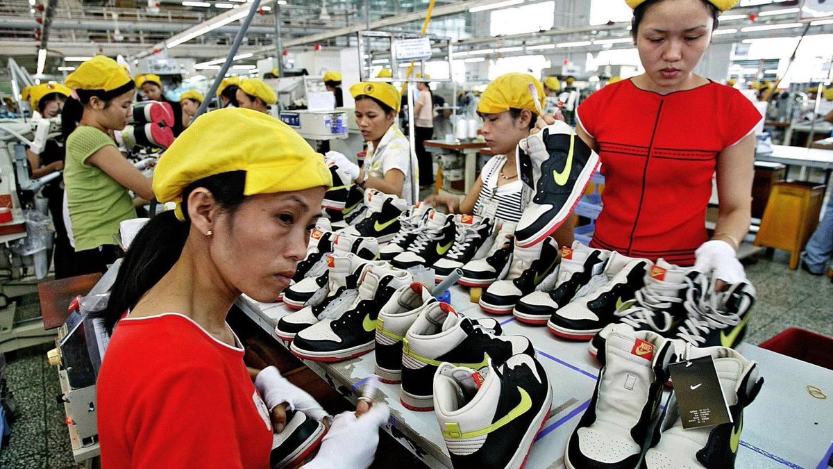 These women get paid 20 cents an hour in a Chinese sweatshop so that <a href="/Nike/">Nike</a> can pay its athletes millions of dollars to preach to you about oppression.