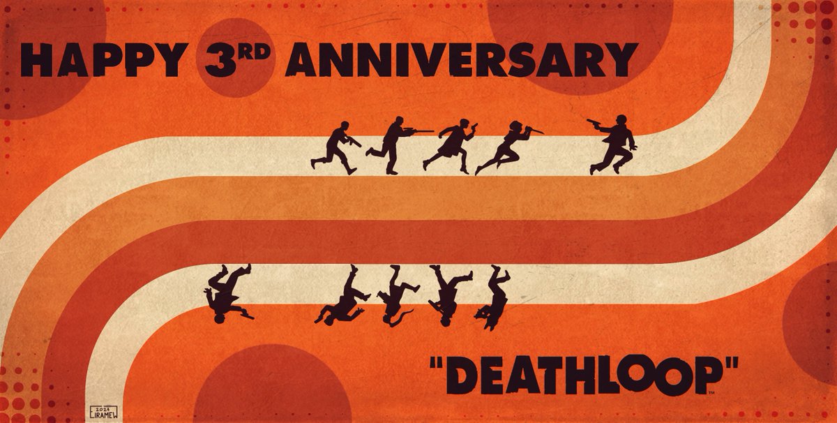 eiramew's tweet image. Happy 3rd Anniversary #DEATHLOOP 🔁