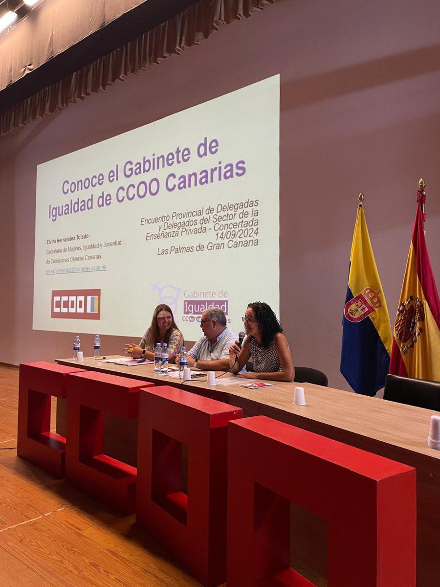 Jornada de salud mental con delegadas y delegados de la enseñanza privada-concertada en Gran Canaria. 

Organizado por <a href="/CCOOensenanzaCa/">Enseñanza CCOO Canarias 🇮🇨</a> y con la participación de las secretarías de
 Salud Laboral y <a href="/MujerCCOOCan/">MujerCCOOCanarias</a>