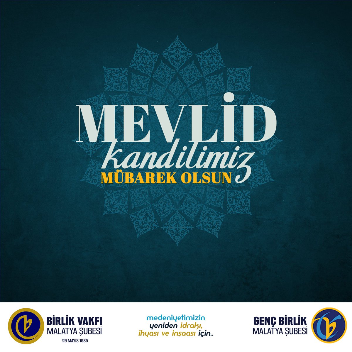 “Ve seni ancak âlemlere rahmet olarak gönderdik.”
Enbiyâ Suresi - 107 . Ayet

 Mevlid Kandili’miz Mübarek  Olsun.