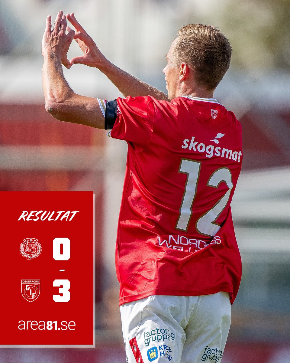 Drömomgången: Fullbordad 🔒 

Tack till alla rödvita som var på plats på Bravida Arena idag! #degerforsif
