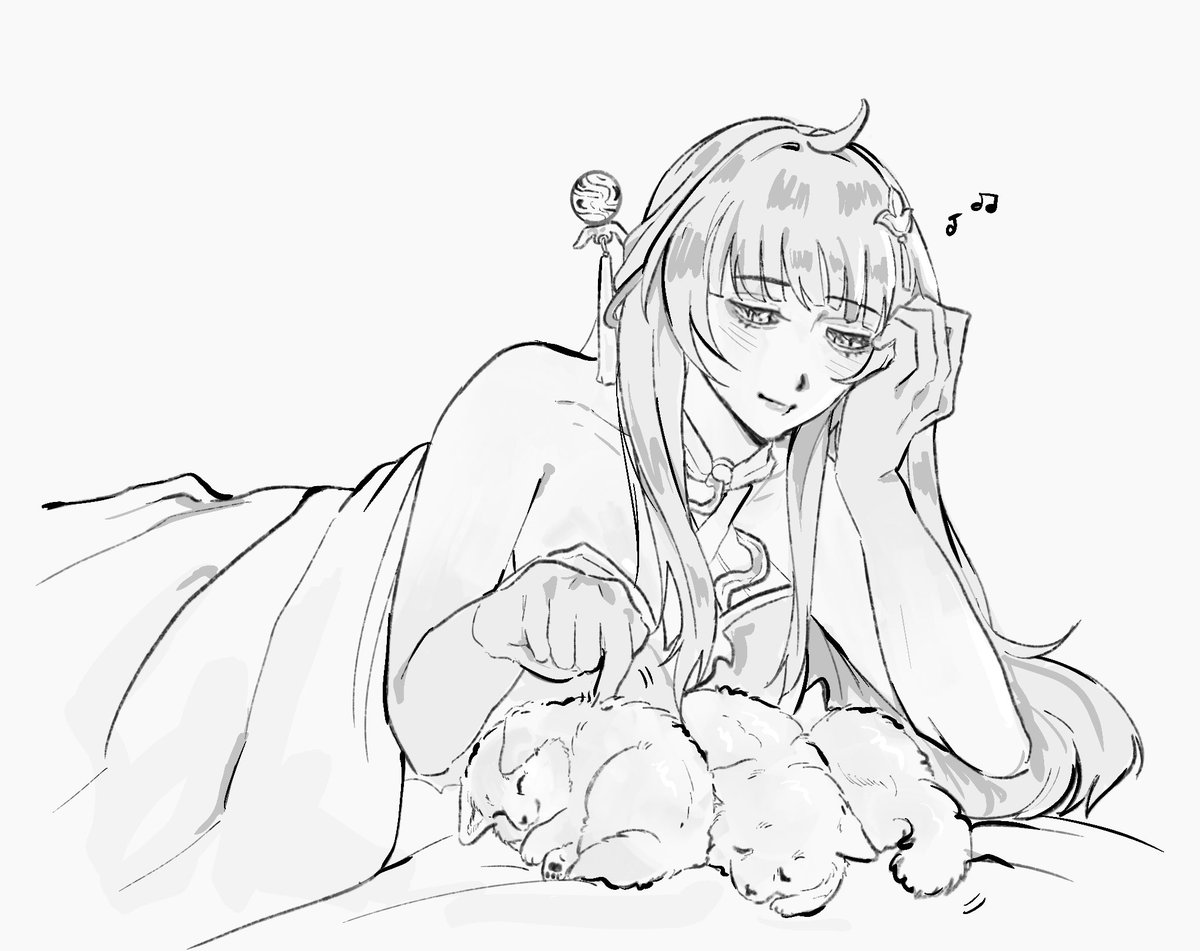 ___F_R_O_S_T___'s tweet photo. #Feisha #feiling
Just wanna share the thing my friend and I have been cooking.👩🍳 —Long story short, these are Feixiao and Lingsha’s triplets! They occasionally turn into their animal form!🥰 (they r making my heart explode as we speak😩) https://t.co/2r4fg5YyAy