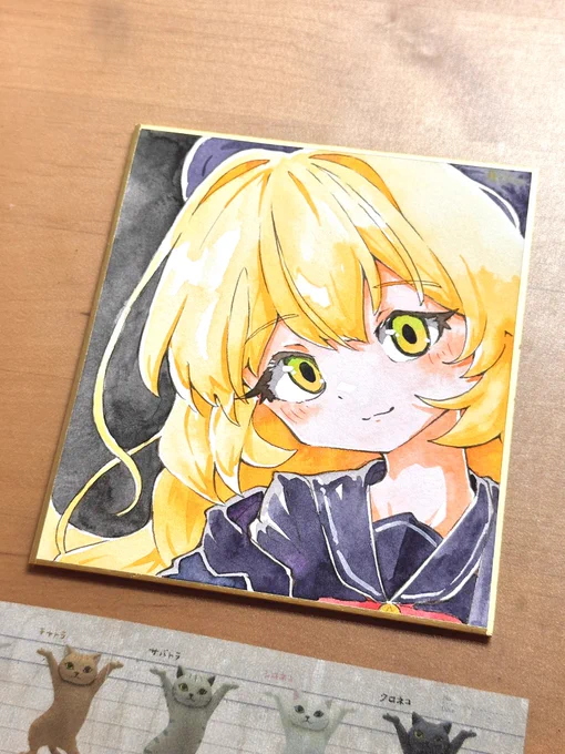 #BlueArchive 今日の色紙絵