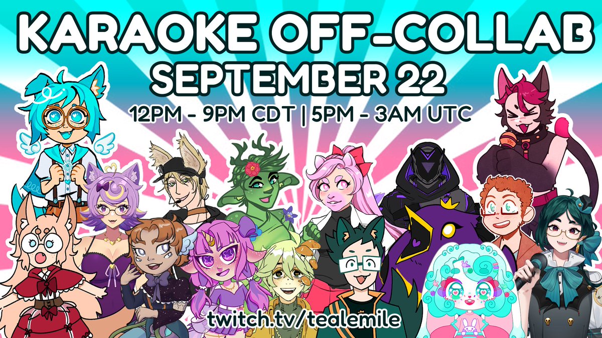 🎵 SPECIAL ANNOUNCEMENT 🎵

carmine and i are hosting a big karaoke stream as one of our donathon tier rewards! hope to see you there ✨