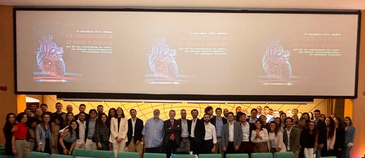 Our annual Congress ❣️
🫀Modena School Of Cardiology 🇮🇹

Here’s a snapshot with all the cardiology residents👩🏻‍⚕️👨🏻‍⚕️

📌Complex clinical cases, new guidelines, and the latest evidence-based recommendations 

<a href="/cardiounimore/">Cardiology UNIMORE</a> <a href="/BorianiGiuseppe/">Boriani Giuseppe</a> <a href="/JacopoImberti/">Jacopo Imberti</a> <a href="/BoniniNiccolo/">Niccolo Bonini</a> <a href="/DavideMei93/">Davide Mei</a>