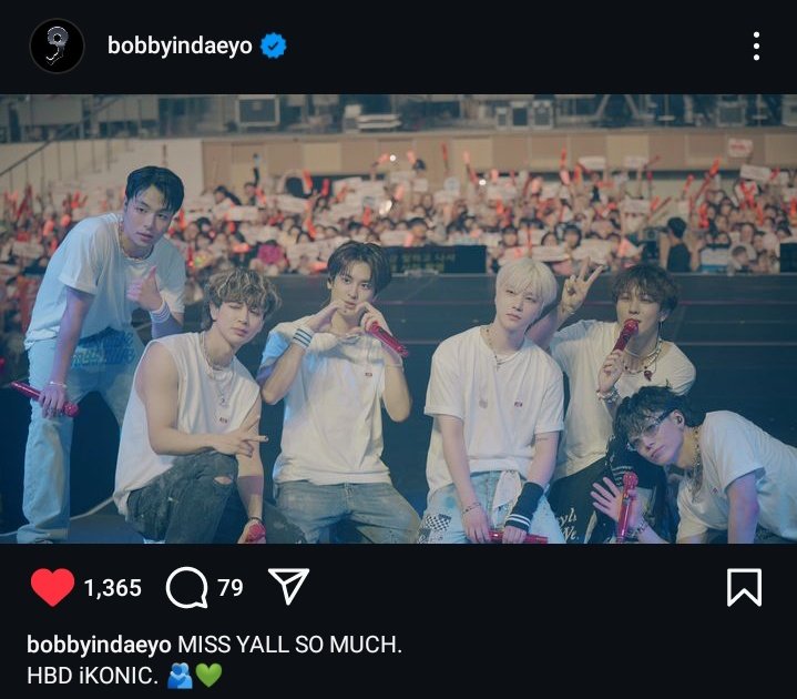 jiwonscherry's tweet photo. BOBBY IG UPDATE!

"MISS YALL SO MUCH. 
HBD iKONIC.🫂💚"

CELEBRATIN9 iKON
#9YearsToForeverwithiKON https://t.co/l4SGNYte1U