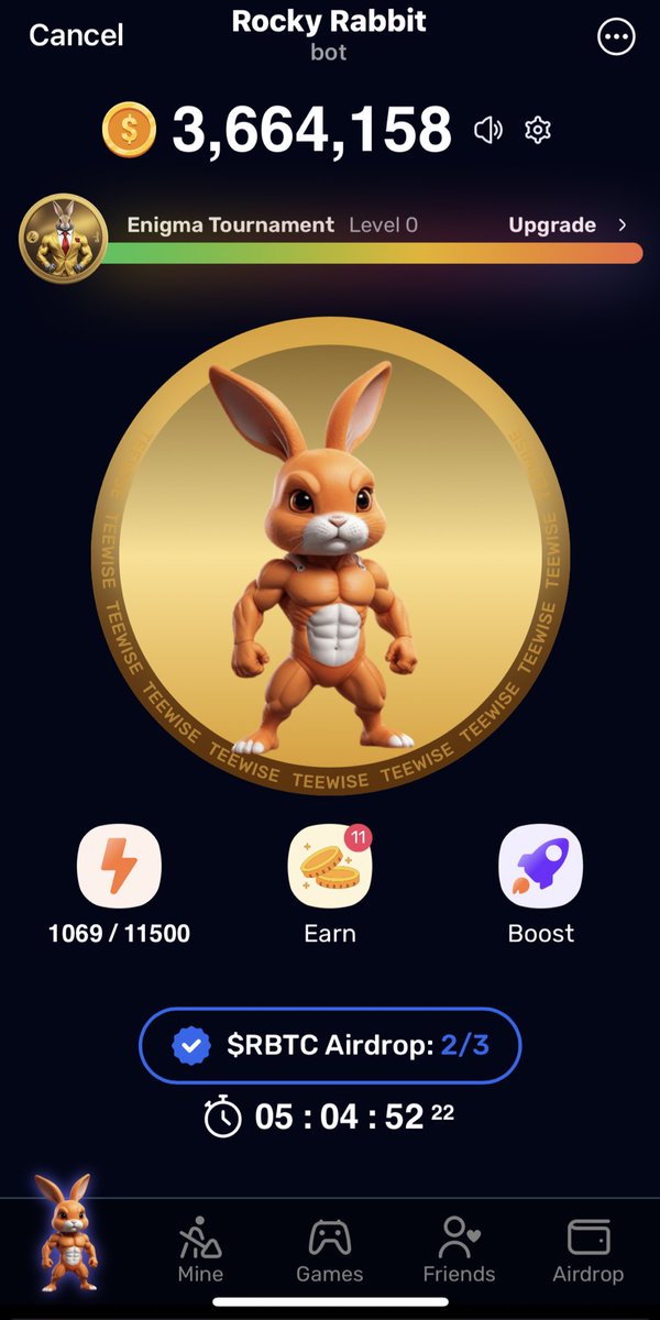 Can’t wait for the battle mode in #RockyRabbit to activate. It’s going to add so much more fun! 🎉 #telegram $ton