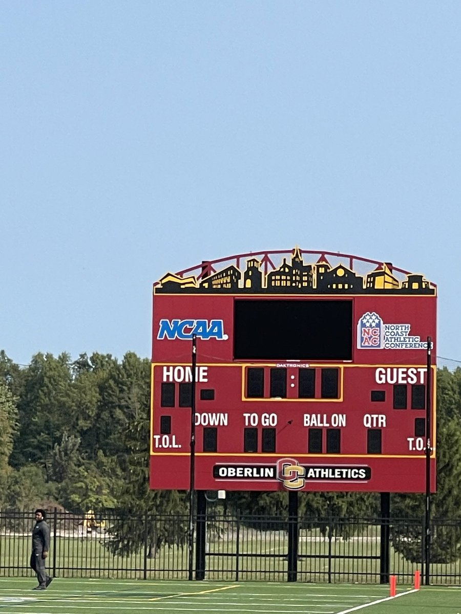 Week 2 AU Football Oberlin College. So close to Lake aerie again.