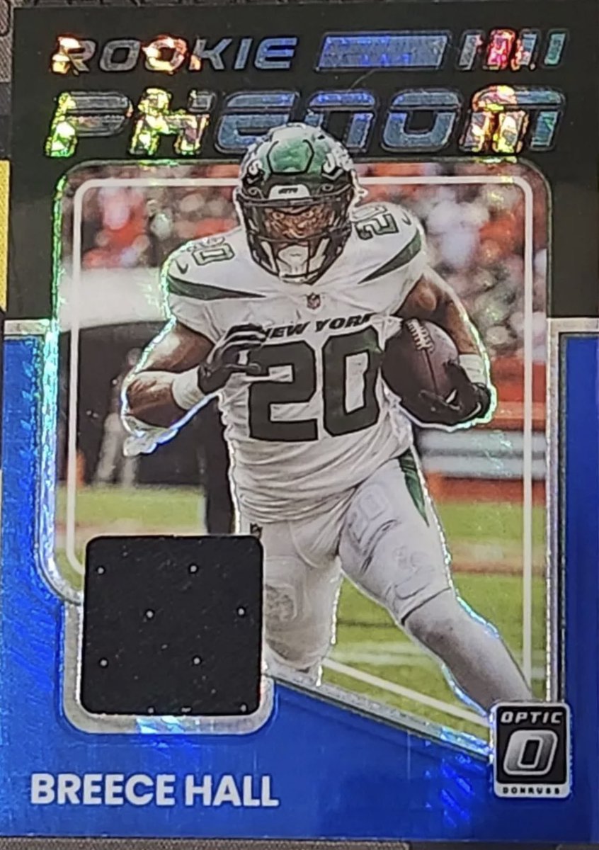 🚨JETS GIVEAWAY🚨 

🏈 Our week 2 player to watch - BREECE HALL 

- 2022 Panini Donruss Optic Rookie Phenom Breece Hall

To Enter:
- Follow Us 
- Retweet 

*Bonus Entry*
- Tag a #Jets fan 

Winner Called On Our Postgame Show!  #JetUp #NFL