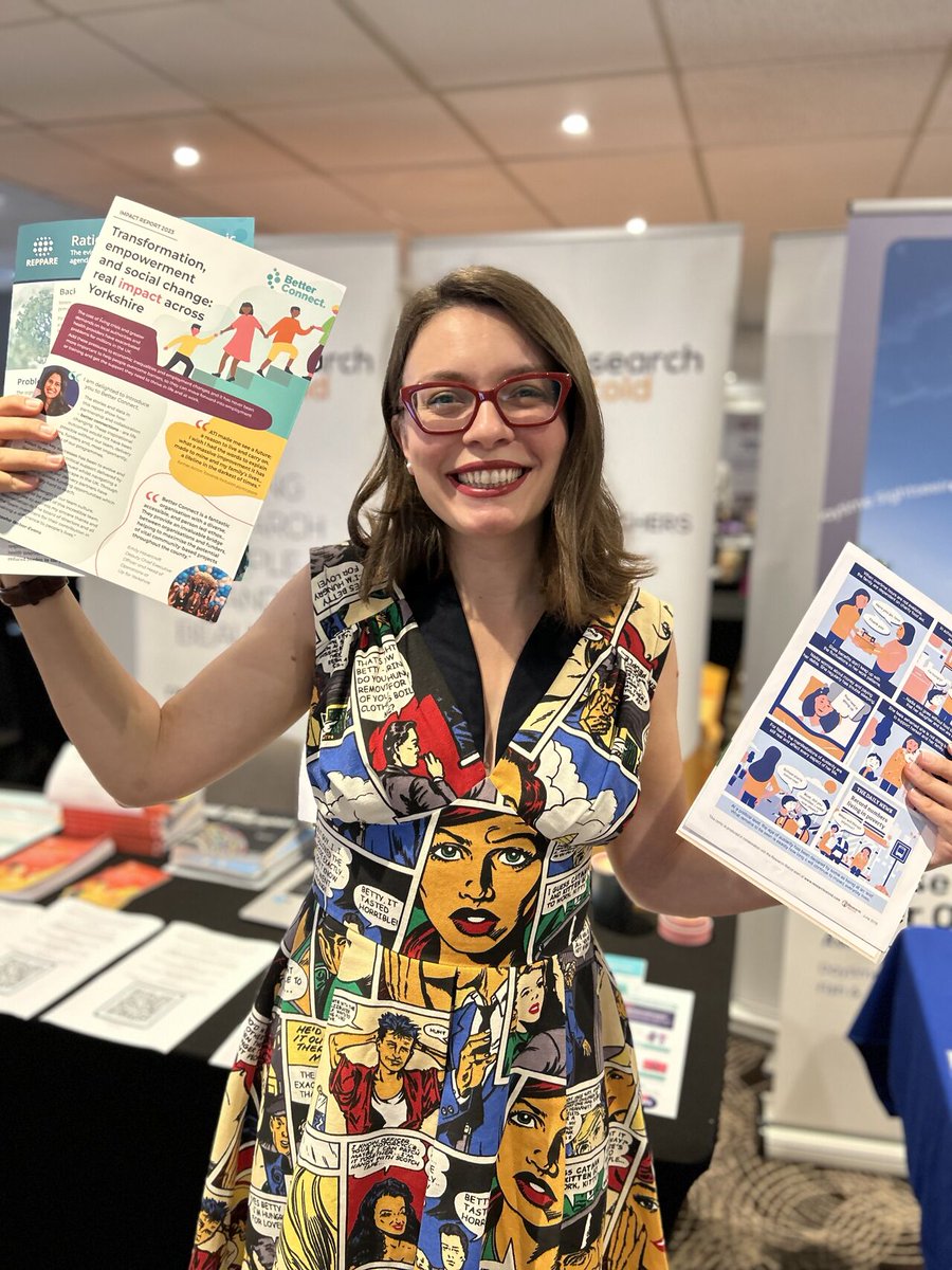 Research Retold (@researchretold) on Twitter photo Had a blast at the Yorkshire Business Fair <a href="/YorkshireBizMkt/">Yorkshire Business Group</a> Mihaela's the dress was a great conversation starter to share that comics are one of the many formats in which we communicate research, data and technical information💃
#YBF2024 #networking #Leeds #yorkshirebusinessfair Had a blast at the Yorkshire Business Fair <a href="/YorkshireBizMkt/">Yorkshire Business Group</a> Mihaela's the dress was a great conversation starter to share that comics are one of the many formats in which we communicate research, data and technical information💃
#YBF2024 #networking #Leeds #yorkshirebusinessfair