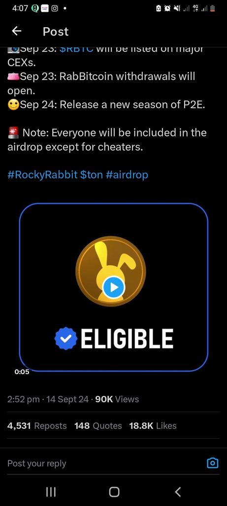 realben91's tweet photo. @rockyrabbitio Let's go!!! https://t.co/yV7wm7b13c
