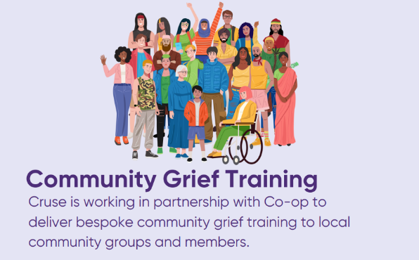 📢 Nottingham - community grief training
Book your place on this free in-person training session 
Next Tuesday 17th September from 10am - 3pm. Only 20 spaces per session.

To register an interest, visit ow.ly/BWQO50TmqpV