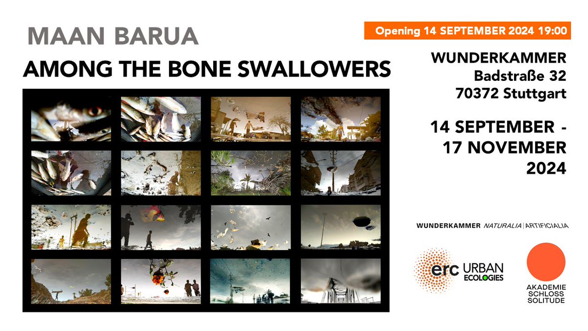 maanbarua.bsky.soc (@maanbarua) on Twitter photo An exhibition of visual work on the #Amphibious starts at the #Wunderkammer in Stuttgart today! Photographs and two-channel video. #UrbanEcologies <a href="/ERC_Research/">European Research Council (ERC)</a> An exhibition of visual work on the #Amphibious starts at the #Wunderkammer in Stuttgart today! Photographs and two-channel video. #UrbanEcologies <a href="/ERC_Research/">European Research Council (ERC)</a>