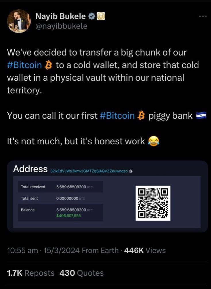 What does 1:1 proof of Bitcoin reserves look like anon?

Like this: