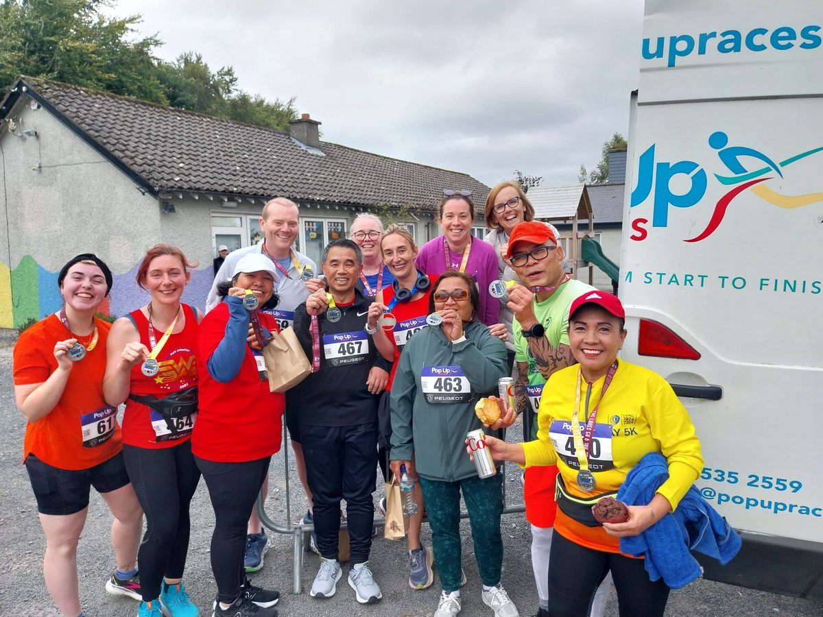 Irelands fittest ED <a href="/ed_tuh/">TUH ED</a> on tour at the Blessington lakes 10k this morning! 👏🏻