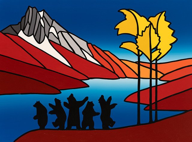 Canada_Painting's tweet photo. The Dancing Bears In Autumn At Mount Burgess
Jason Carter ~ Cree
2023 https://t.co/84nhuOmMe2